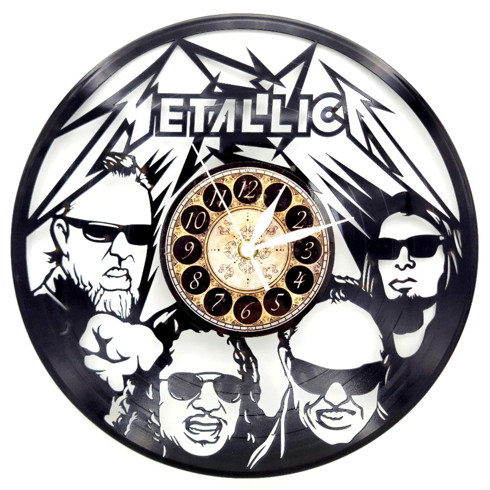 METALLICA vinyl record clock music wall art decor gift
